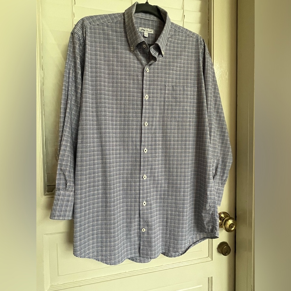 Peter Millar Button Down Ls Large - image 3